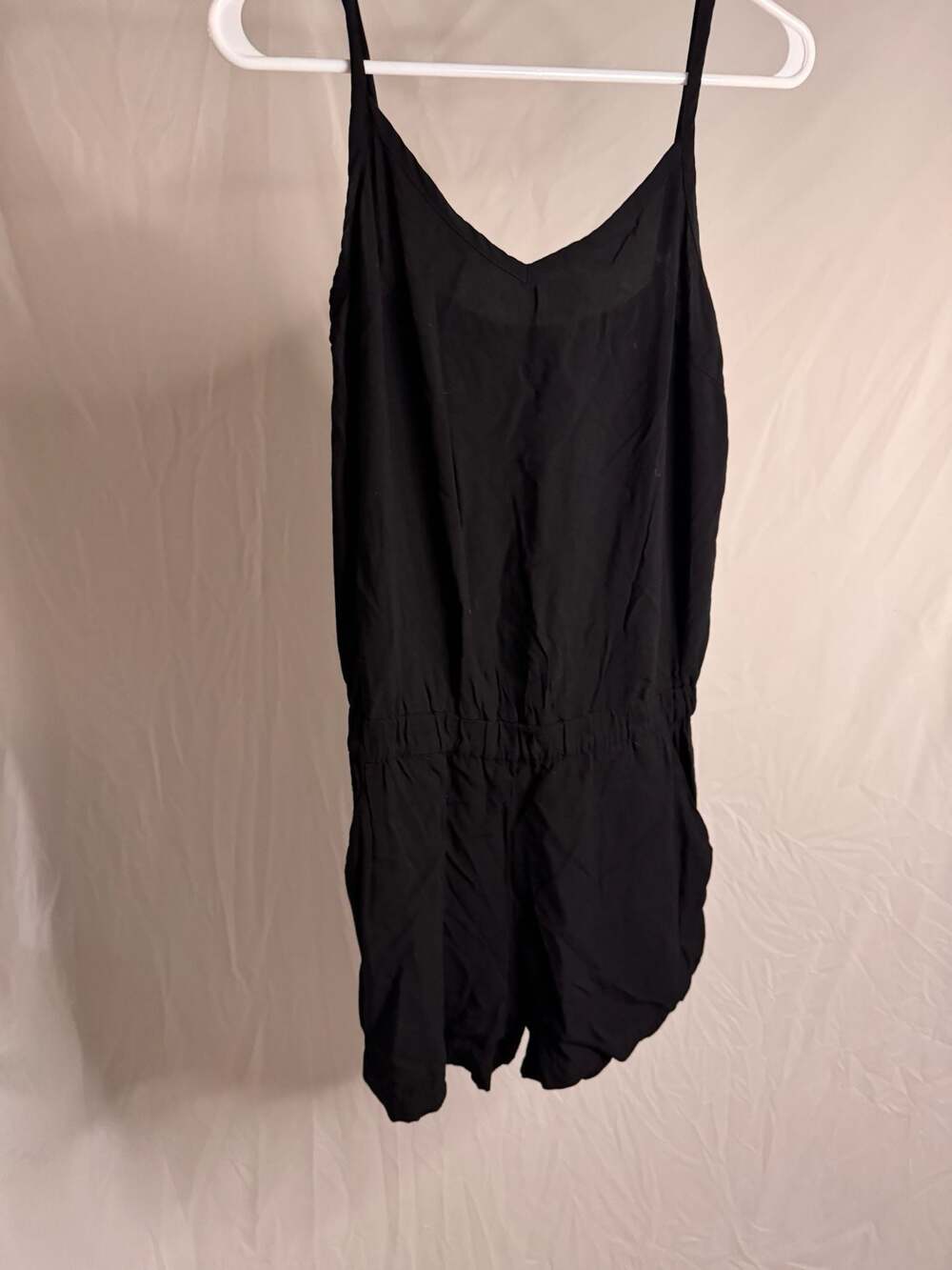 Splendid Black Spaghetti Strap Romper Size Small